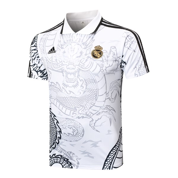 Polo Real Madrid 2024/25 Blanco Negro 2